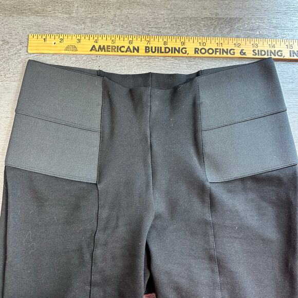 Marcella Tremont Pant Black Ponte Knit Split Hem Med - Picture 12 of 16